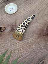 Large Leopard Horn Pendant – 10 cm