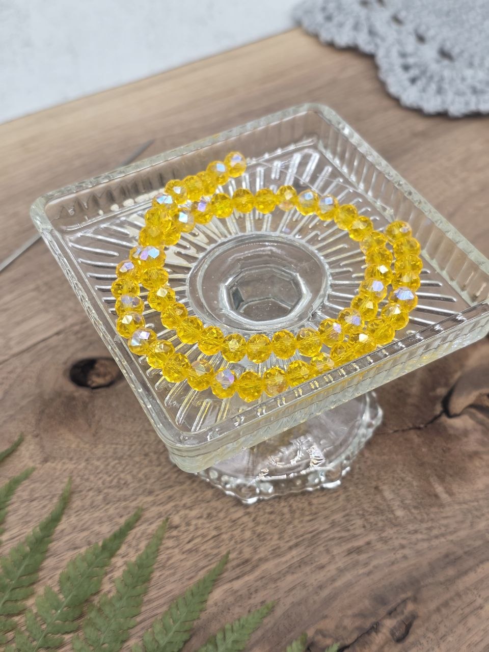 Faceted Glass Beads "Sunfire" – 8 mm (60 pcs)