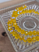 Faceted Glass Beads "Sunfire" – 8 mm (60 pcs)