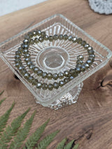 Forest Warden – Faceted Glass Beads 8 mm (60 pcs)