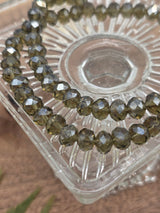 Forest Warden – Faceted Glass Beads 8 mm (60 pcs)