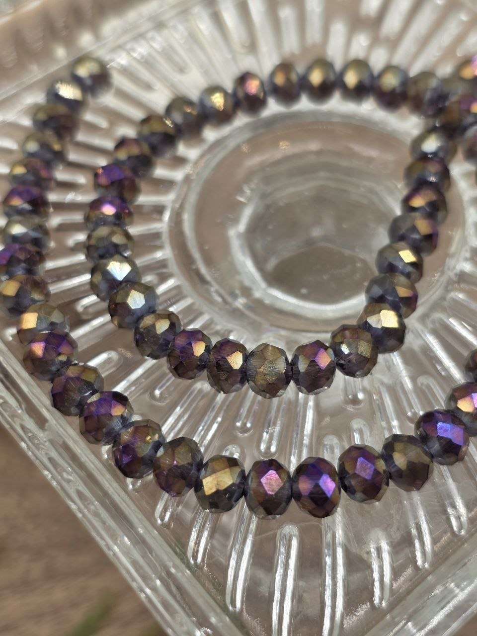 Witch's Aura – Faceted Glass Beads 6 mm (60 pcs)