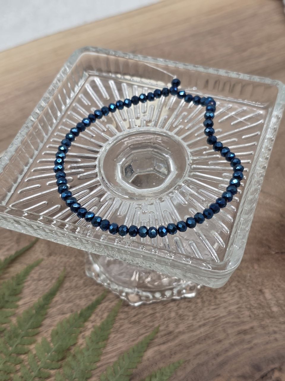 Midnight Tide – Metallic Faceted Glass Beads 4 mm (60 pcs)