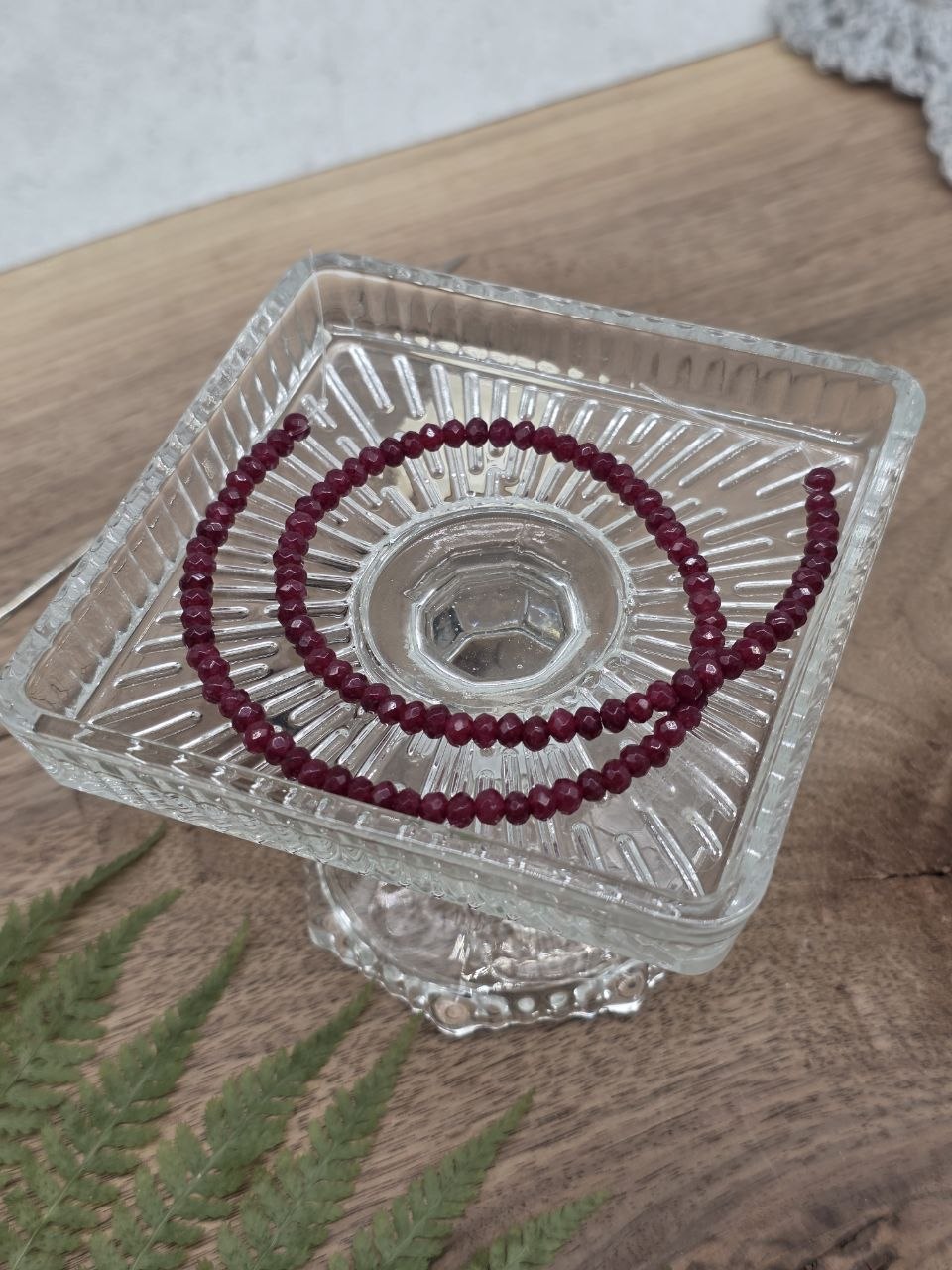 Natural Ruby Faceted Beads 4 mm (100 pcs)