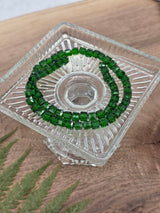 Natural Quartz Faceted Cube Beads 6 mm – Emerald Grove – 60 Pcs