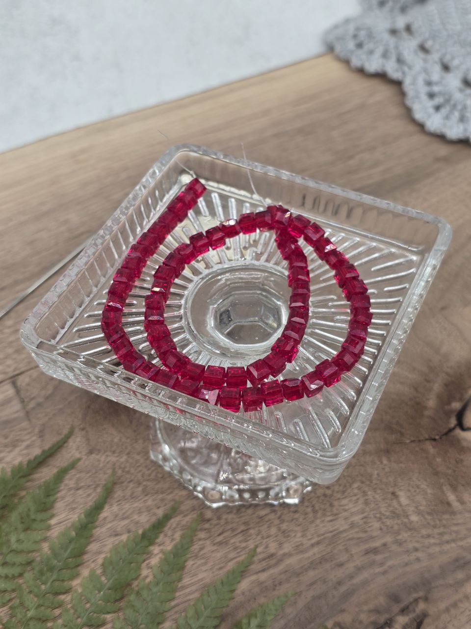 Natural Quartz Faceted Cube Beads 6 mm – Dragonheart – 60 Pcs