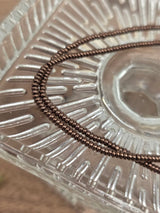 Natural Hematite Rondelle Beads 2×1 mm – Bronzeveil – Approx. 39 cm Strand