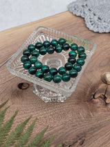 Green Tiger Eye Beads 12 mm – Natural Gemstone – Approx. 38 cm Strand