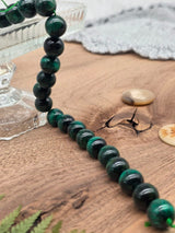 Green Tiger Eye Beads 12 mm – Natural Gemstone – Approx. 38 cm Strand