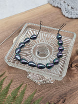 Peacock Mallorca Pearl Teardrop Beads – 15 × 8 mm, 20 cm Strand
