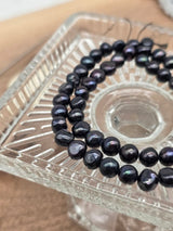 Midnight Pearl Natural Freshwater Pearl Beads – 5–6 mm