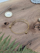 Gold Stainless Steel Bracelet Base – 70 mm