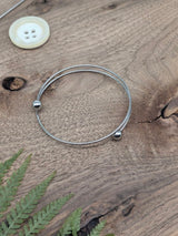 Steel Stainless Steel Open Bracelet Bases – 70 mm
