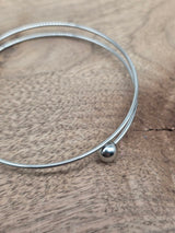 Steel Stainless Steel Open Bracelet Bases – 70 mm